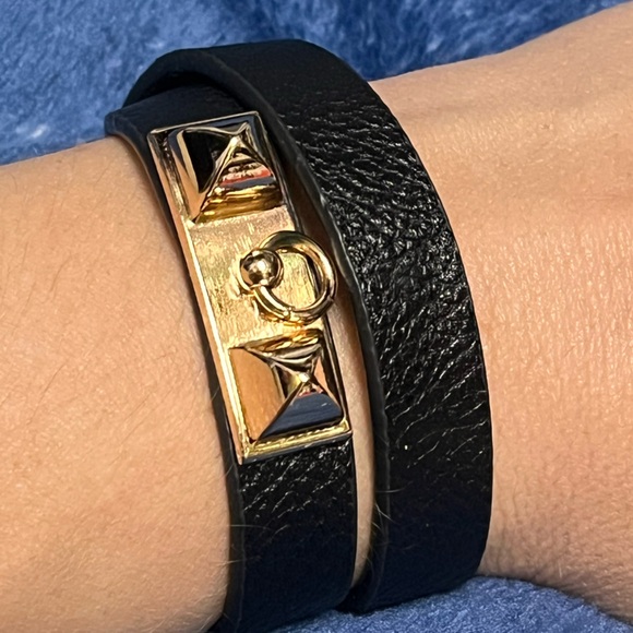 Simple Chic Black Wrap Bracelet Beach Chill Cute - Picture 2 of 3